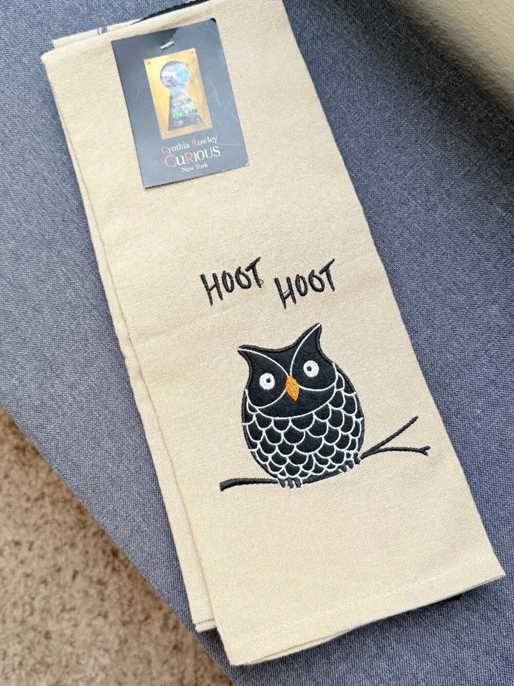 Cynthia Rowley Curious NY 3-Pack Owl Kitchen Towels